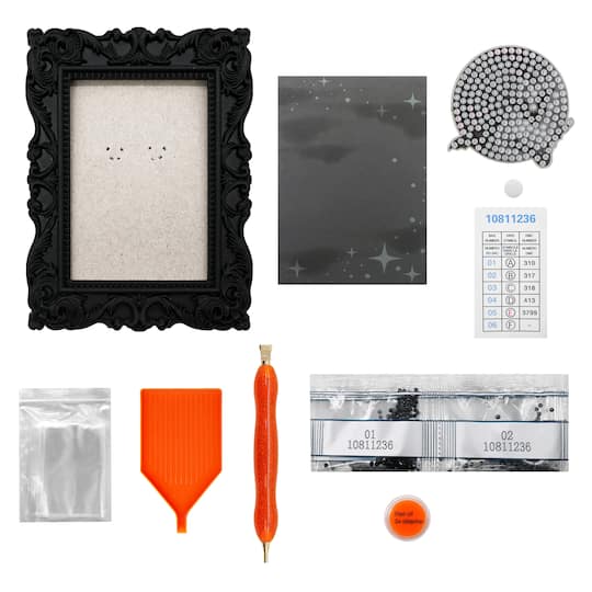 2" x 3" Moon & Bats Acrylic Surface Diamond Art Kit with Frame by Make Market®